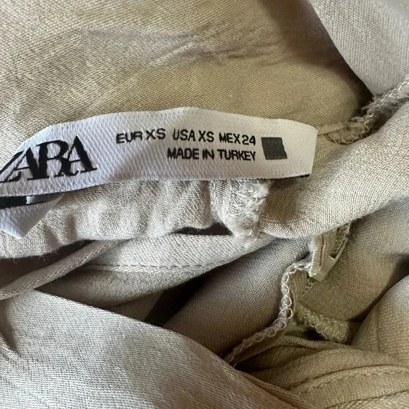 Zara Silky Satin Effect Knotted Dress - Picture 11 of 12